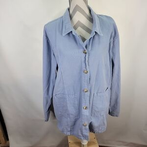 Sea Breeze of California Chambray Shirt/Jacket Button Front Size XL